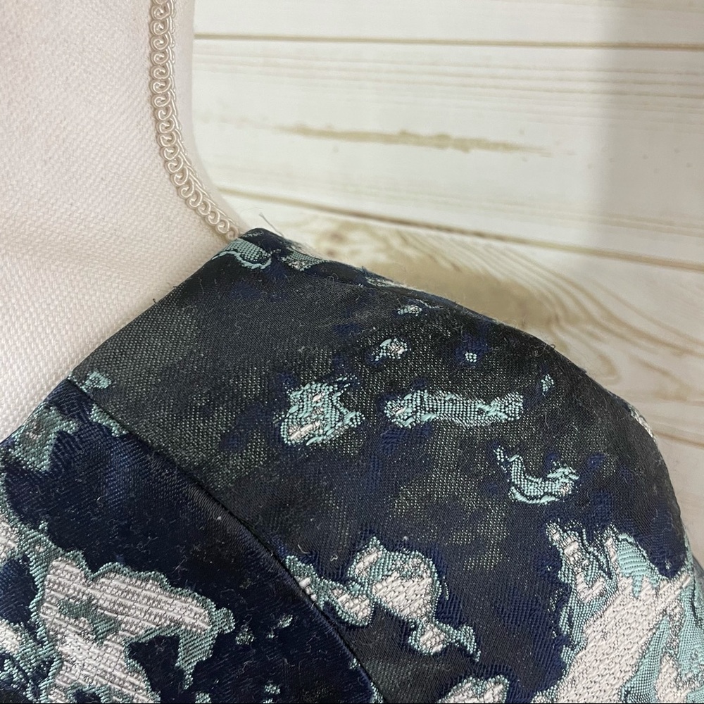 Zara Abstract Ink Splatter Jacquard Dress - Picture 14 of 14